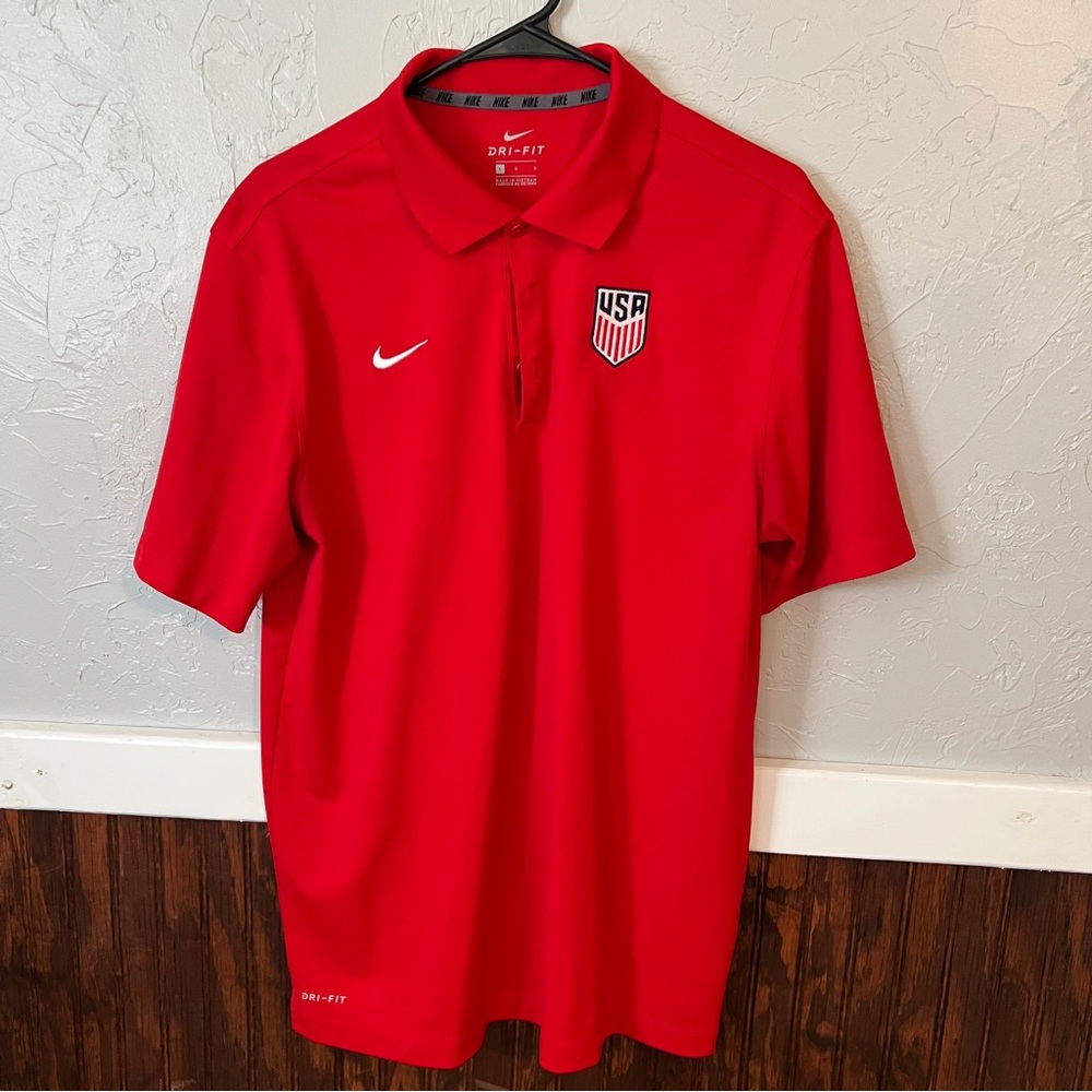 Nike Men's Red USMNT Polo Shirt